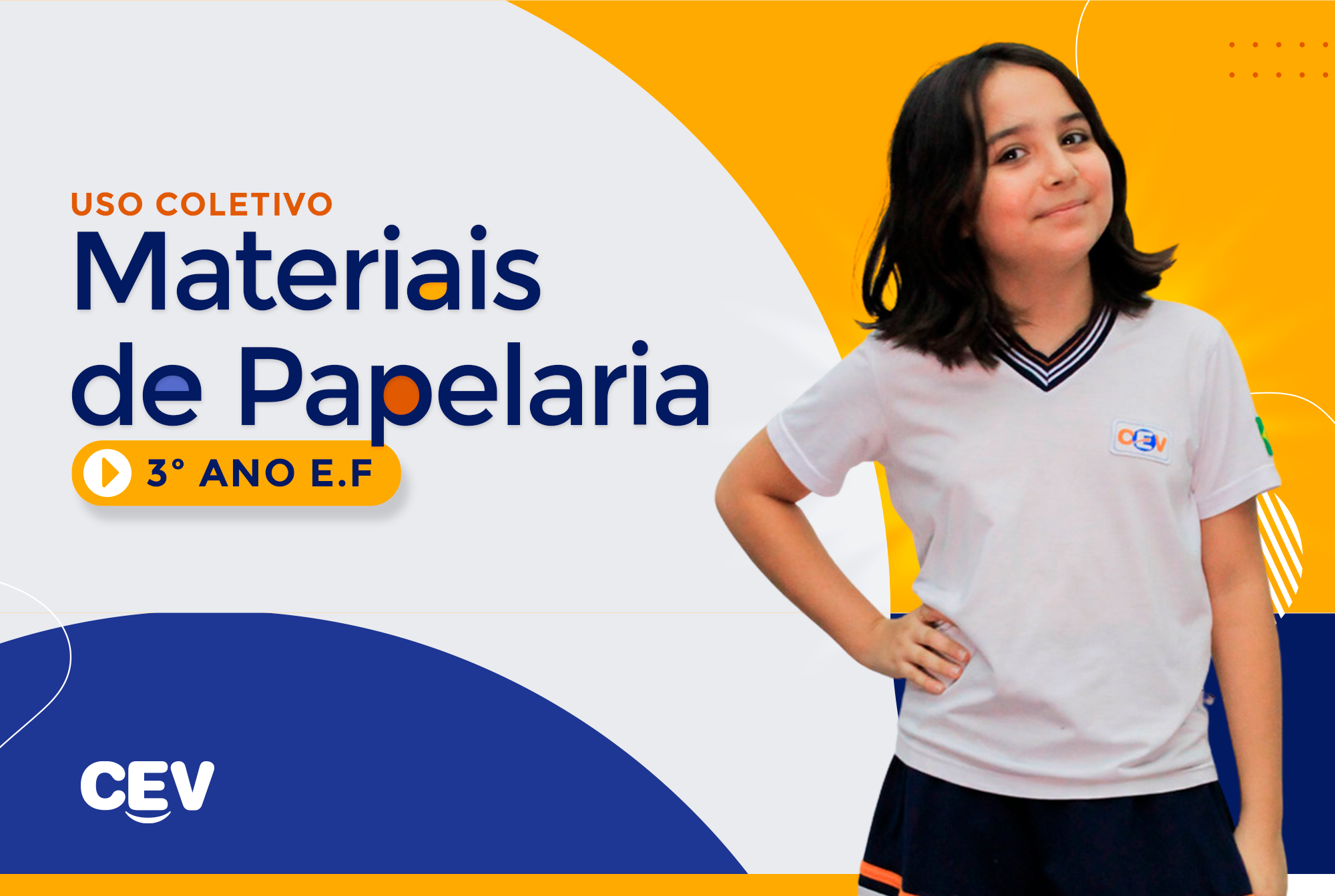 Materiais de Papelaria - Uso Coletivo - 3º ANO E.F - 2025