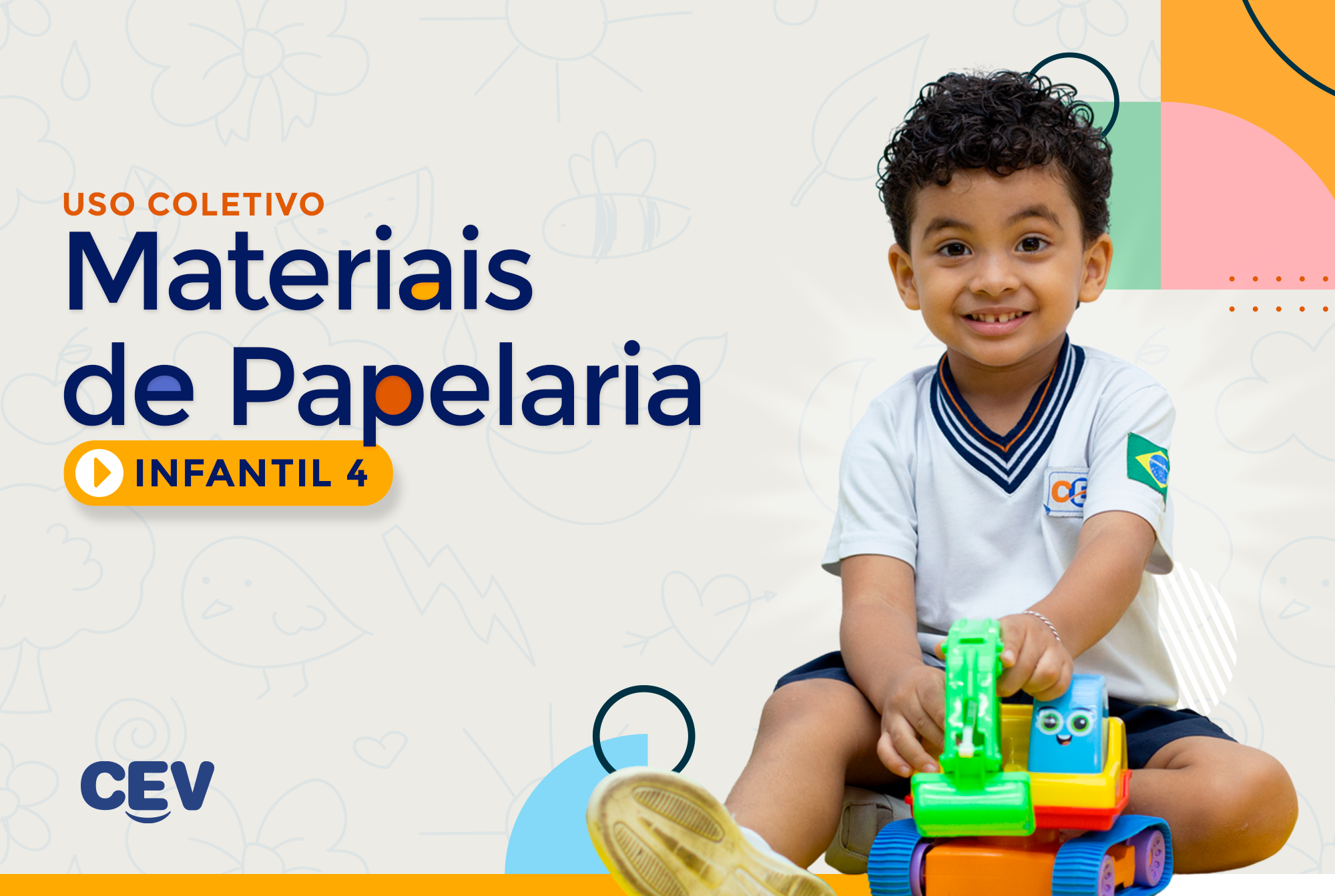 Materiais de Papelaria - Uso Coletivo - INFANTIL 4 - 2025