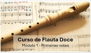 CURSO DE FLAUTA DOCE - MÓDULO 1 - 2026