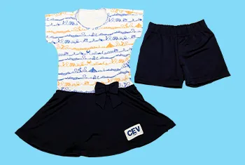 VESTIDO SAIA GODÊ ALGODÃO 3 ANOS -