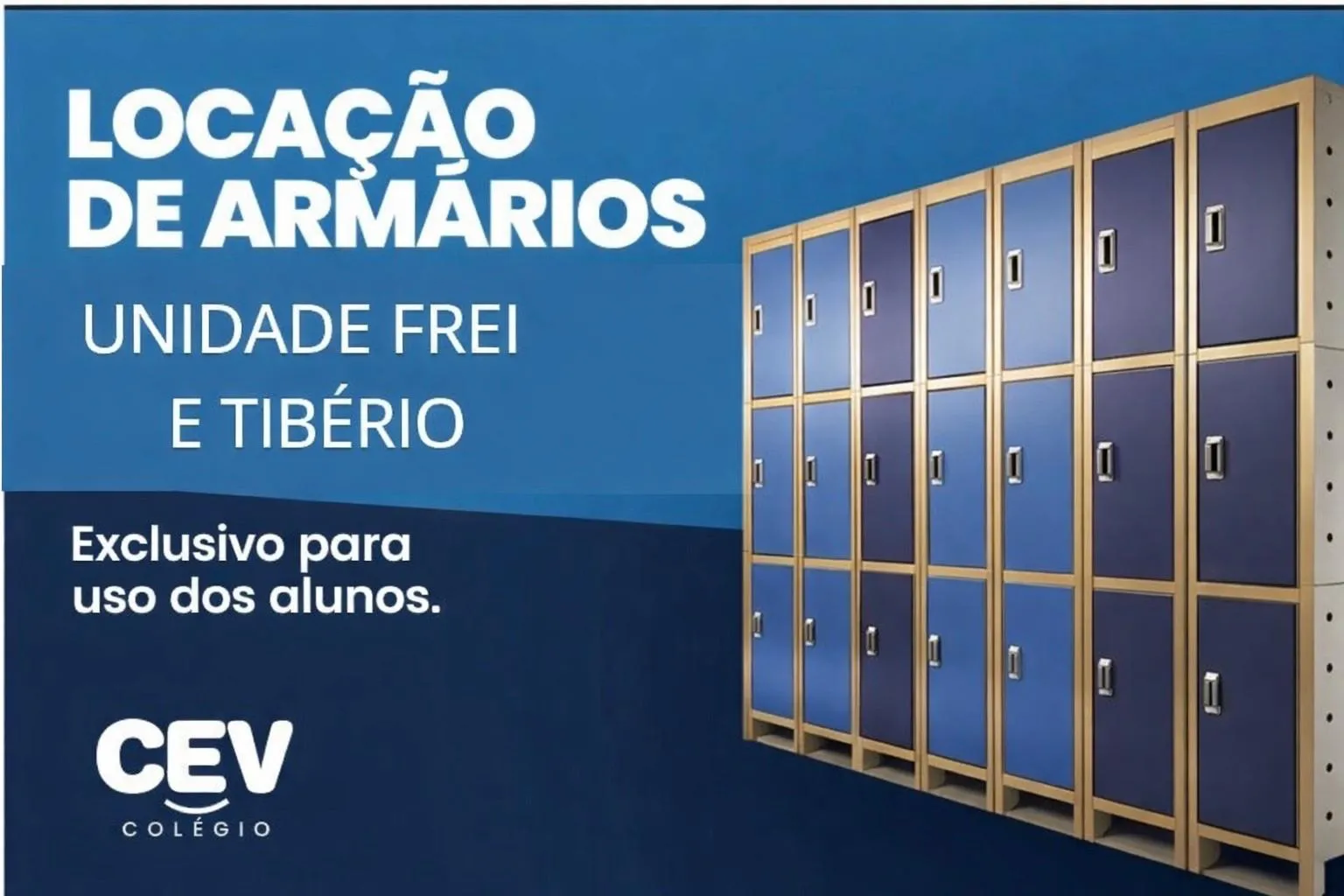 LOCAÇÃO DE ARMARIOS - UNIDADE FREI SERAFIM E TIBERIO - 2026
