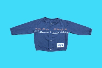 CASACO BABY AZUL 4 (PEÇA EXCLUSIVA PARA BERÇARIO, INFANTIL I)